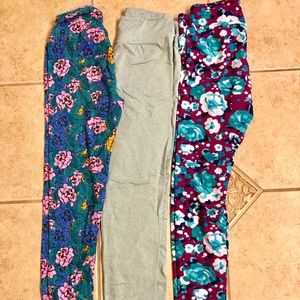 LuLaRoe One Size Leggings 3 Pack